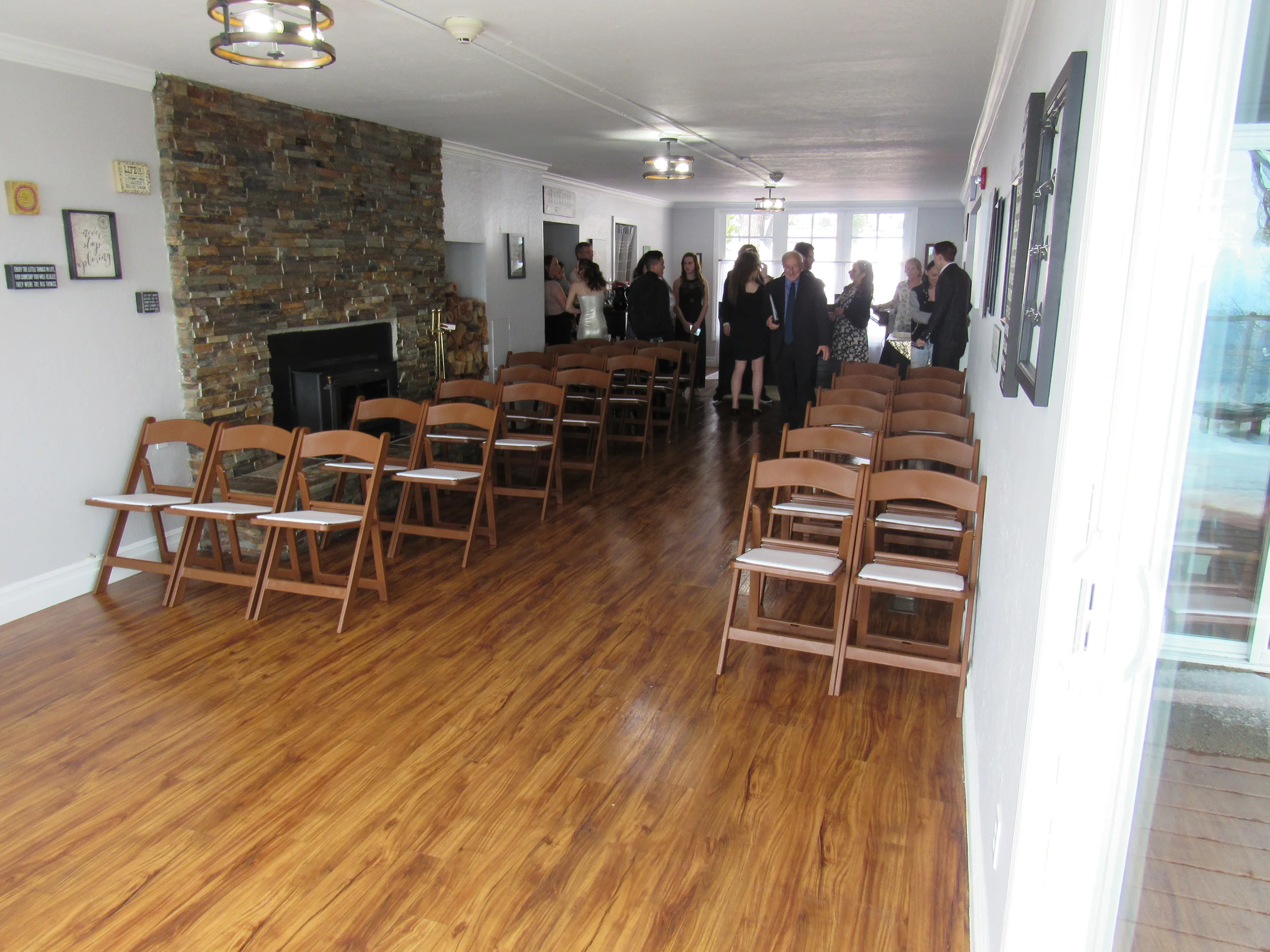 the sky view inn lobby wedding ceremony